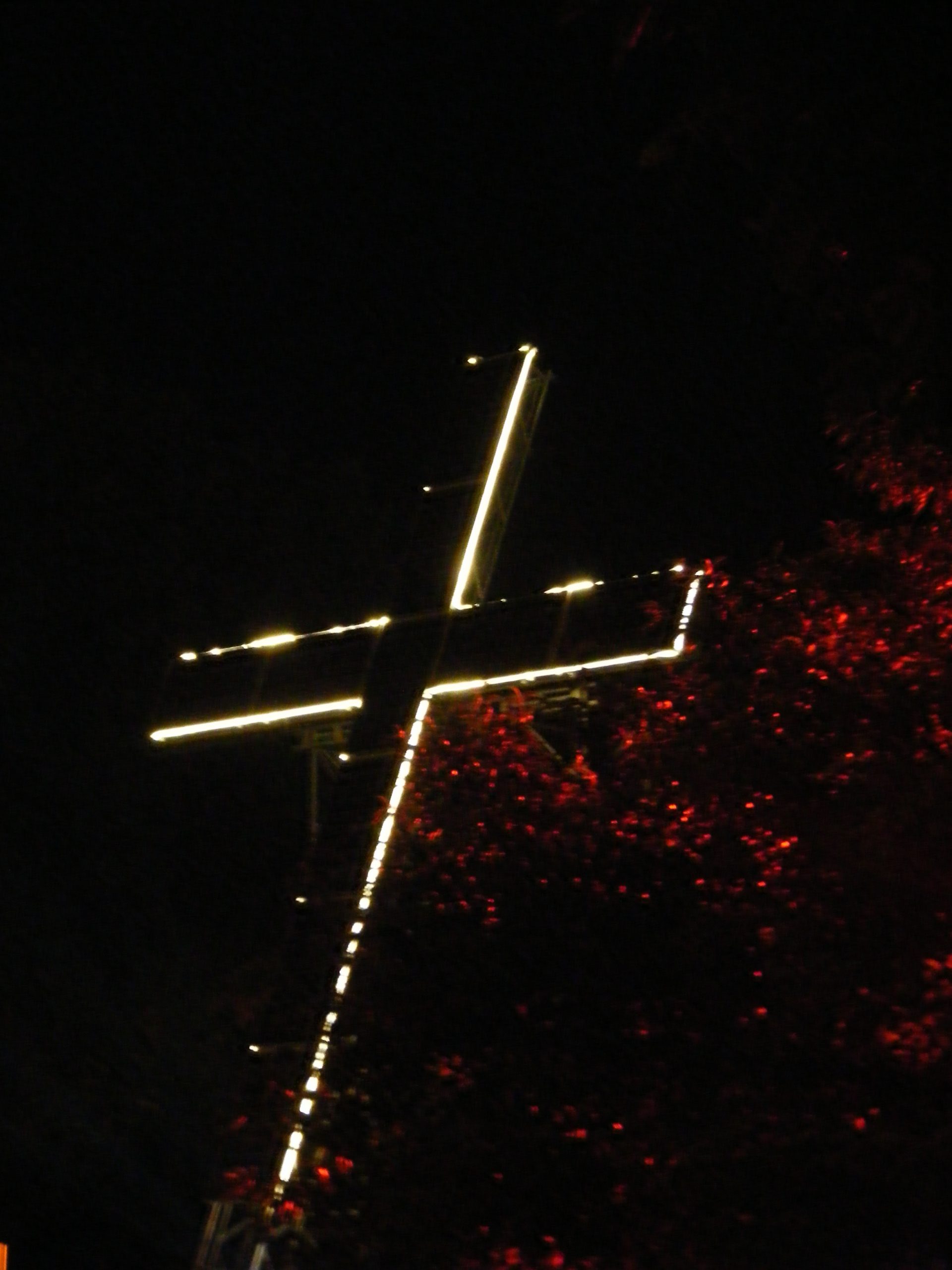 erleuchtetes Kreuz