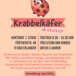 Krabbelkäfer ab März 23