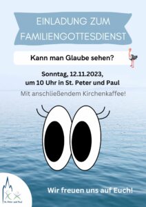 Einladung zum Familiengottesdienst