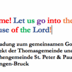 Einladung zum Gospelchor