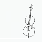 Cello—Pngtree—cello-vector-with-one-line_3654453